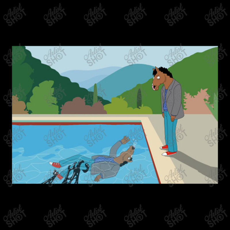 The Drowning Narcissus   Bojack Horseman Fanart Bojack Horseman Cropped Hoodie by toxic.moxie | Artistshot