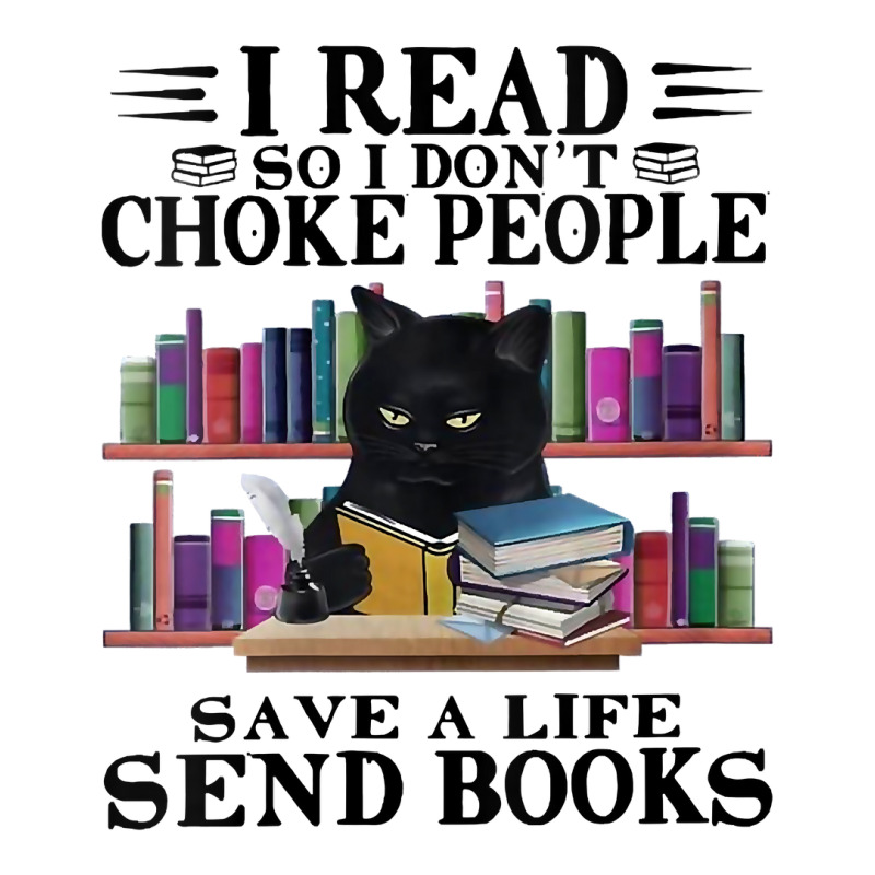 Womens I Read So I Don't Choke People Save A Life Send Books Cat V Nec Crop Top by uekirstockpg | Artistshot