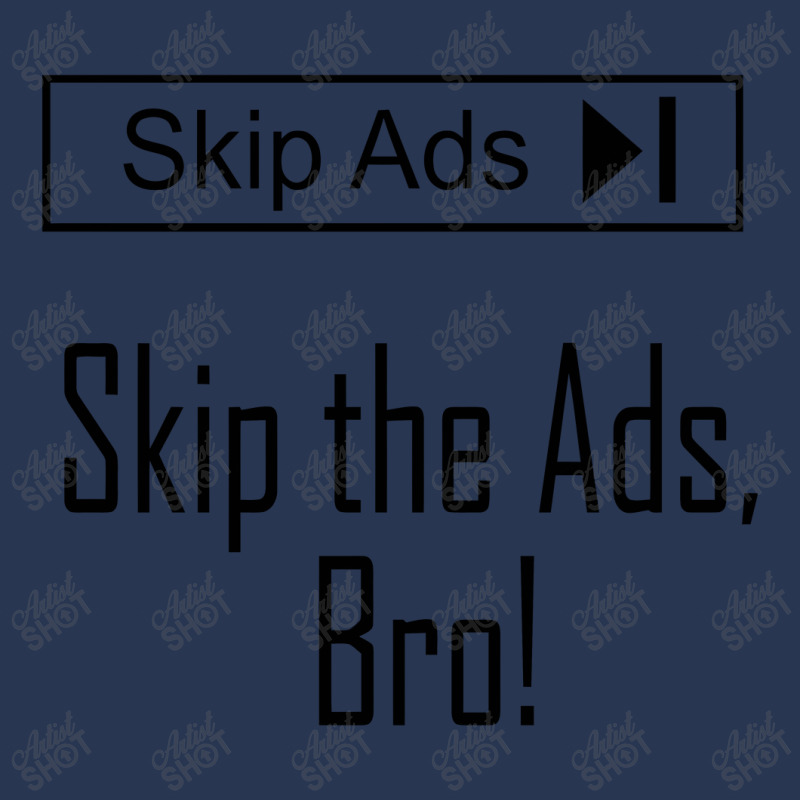 Skip The Ads, Bro!   Creators Men Denim Jacket | Artistshot