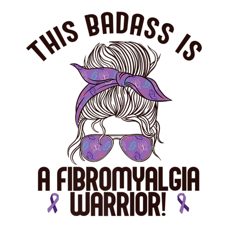 This Badass Is A Fibromyalgia Warrior Awareness Woman Meme Premium T S 3/4 Sleeve Shirt | Artistshot