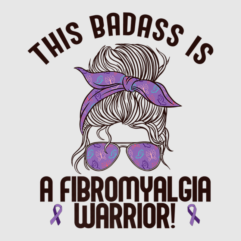 This Badass Is A Fibromyalgia Warrior Awareness Woman Meme Premium T S Hoodie & Jogger Set | Artistshot