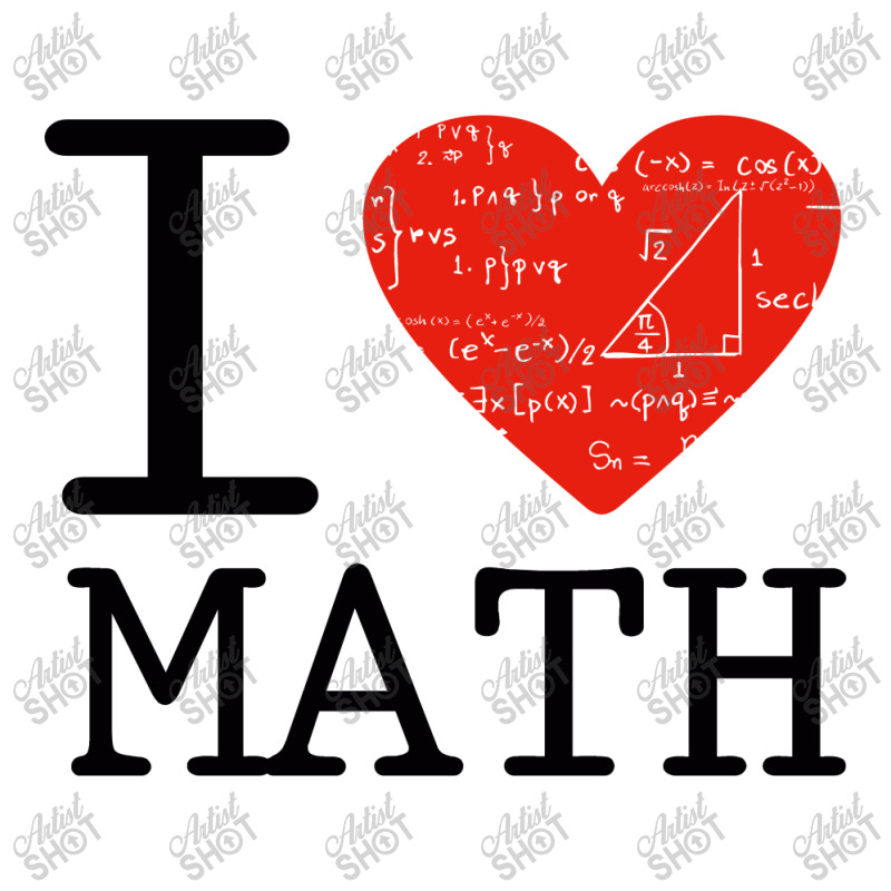 I Love Mathematics V-neck Tee | Artistshot