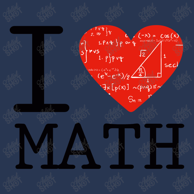 I Love Mathematics Men Denim Jacket | Artistshot