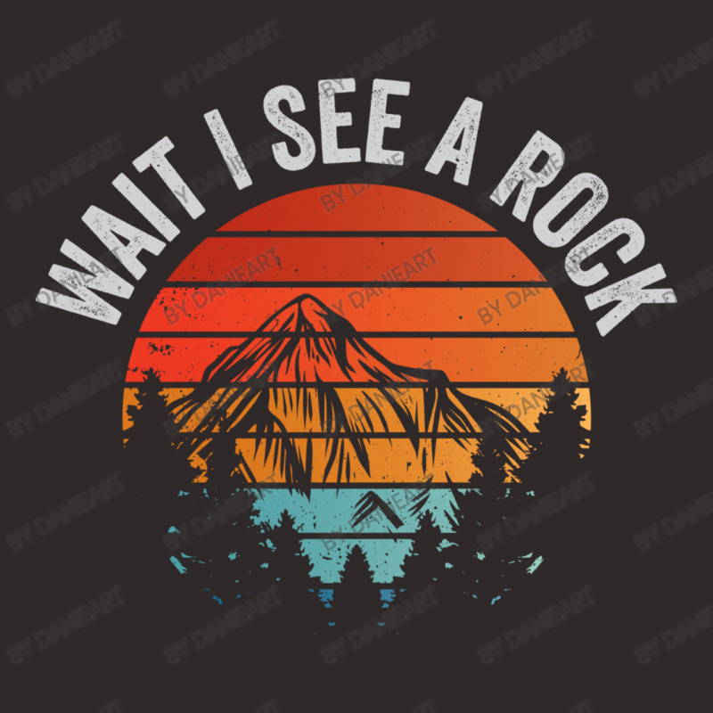Wait I See A Rock Geologist Fossil Earth History Gift Racerback Tank | Artistshot