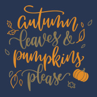 Autumn Leaves & Pumpkins Please Funny Love Fall Season Quote T Shirt Ladies Denim Jacket | Artistshot