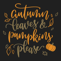 Autumn Leaves & Pumpkins Please Funny Love Fall Season Quote T Shirt Ladies Polo Shirt | Artistshot