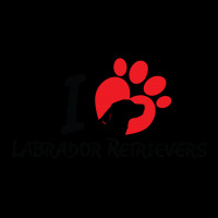 I Love Labrador Retrievers Cropped Hoodie | Artistshot