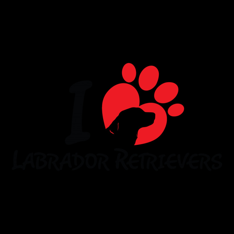 I Love Labrador Retrievers Cropped Hoodie by tshiart | Artistshot