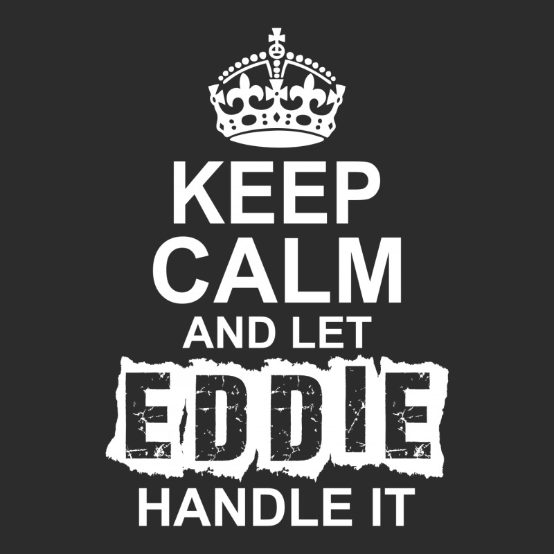 Keep Calm And Let Eddie Handle It Cropped Hoodie by tshiart | Artistshot