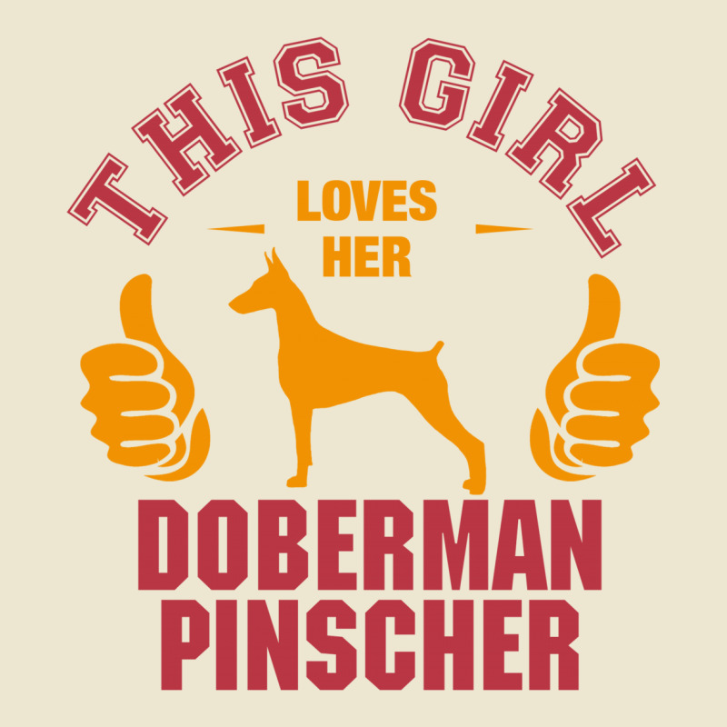 This Girl Loves Her Doberman Pinscher Cropped Hoodie by tshiart | Artistshot