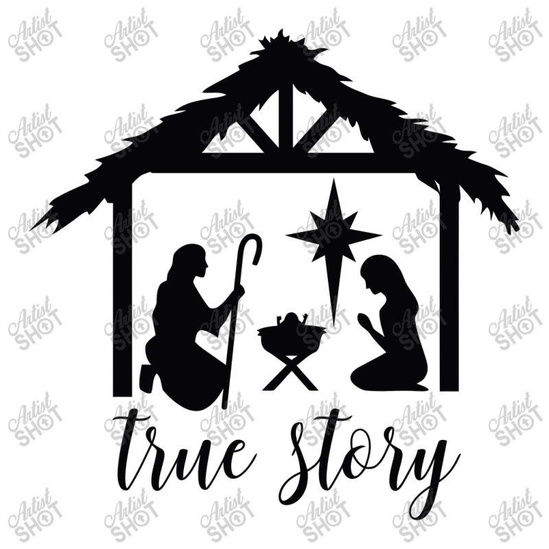 True Story Nativity, Christmas Nativity,   Holy Night, Christ Men's 3/4 Sleeve Pajama Set by toxic.moxie | Artistshot