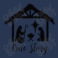 True Story Nativity, Christmas Nativity,   Holy Night, Christ Ladies Denim Jacket | Artistshot