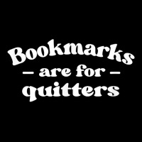 Librarian Book Lovers Bookmarks Are For Quitters T Shirt Cropped Sweater | Artistshot