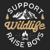 Womens Support Wildlife Raise Boys   Parent, Mom & Dad Gift V Neck T S Unisex Hoodie | Artistshot