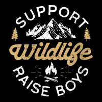 Womens Support Wildlife Raise Boys   Parent, Mom & Dad Gift V Neck T S Unisex Jogger | Artistshot