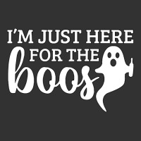 Halloween T  Shirti´m Just Here For The Boos Ghost White Stroke Text Baby Bodysuit | Artistshot