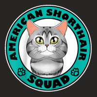 American Shorthair Squad I Cat Lover American Shorthair Cat Raglan Bas Ladies Fitted T-shirt | Artistshot