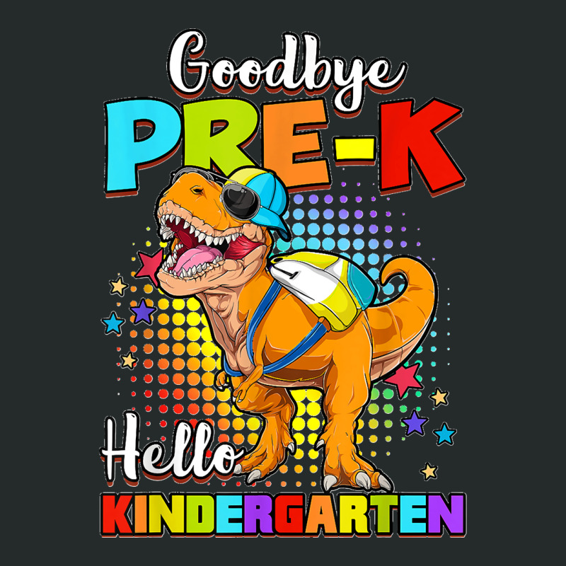 Dinosaur Goodbye Preschool Graduation Hello Kindergarten Women's Triblend Scoop T-shirt | Artistshot