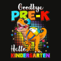 Dinosaur Goodbye Preschool Graduation Hello Kindergarten Scorecard Crop Tee | Artistshot