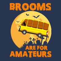 Brooms Are For Amateurs  Shirt Brooms Are For Amateurs Funny School Bu Men Denim Jacket | Artistshot