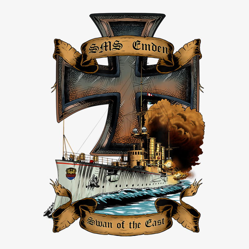 Sms Emden   Swan Of The East   World War I Light Cruiser T Shirt Ladies Fitted T-Shirt by crudobdorrellat | Artistshot