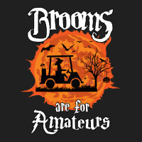 Brooms Are For Amateurs Witch Golf Cart Golfer Halloween Fun Long Slee Ladies Polo Shirt | Artistshot