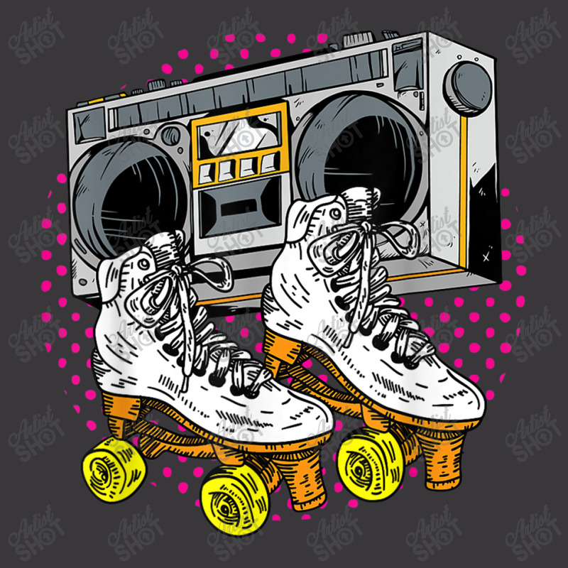 Roller Funny Skating Skates Sporty Street Vintage Sidewalks Games Char Ladies Curvy T-Shirt by FrederickDesign | Artistshot