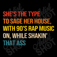 She's The Type To Sage Her House With 90's Rap Music On Arts Character Men's Long Sleeve Pajama Set | Artistshot