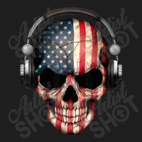 Skull Headphone Music Usa Flag 4th Of July Boys Kids Gamer Men Women Classic T-shirt | Artistshot