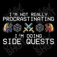 I'm Not Procrastinating I'm Doing Side Quests Rpg Dragons Animations C Cropped Hoodie | Artistshot