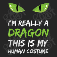 I'm Really A Dragon This Is My Human Costume T Shirt Cute Design Chara Unisex Hoodie | Artistshot