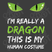 I'm Really A Dragon This Is My Human Costume T Shirt Cute Design Chara Men's Polo Shirt | Artistshot