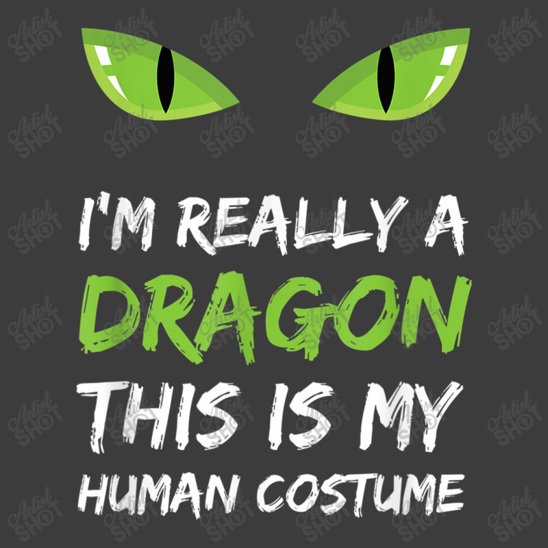 I'm Really A Dragon This Is My Human Costume T Shirt Cute Design Chara Men's Polo Shirt | Artistshot