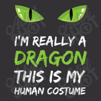 I'm Really A Dragon This Is My Human Costume T Shirt Cute Design Chara Vintage Hoodie And Short Set | Artistshot