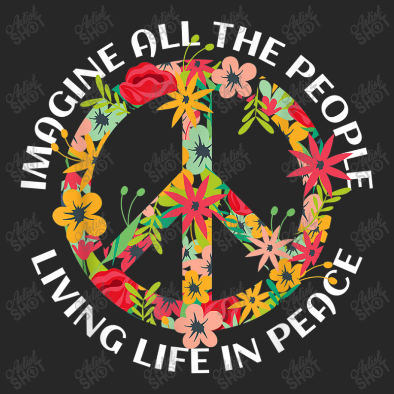 Imagine All The People Living Life In Peace Art Women's Pajamas Set by HailieDesign | Artistshot