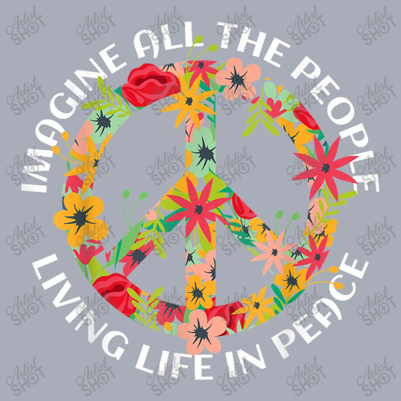 Imagine All The People Living Life In Peace Art Tank Dress by HailieDesign | Artistshot