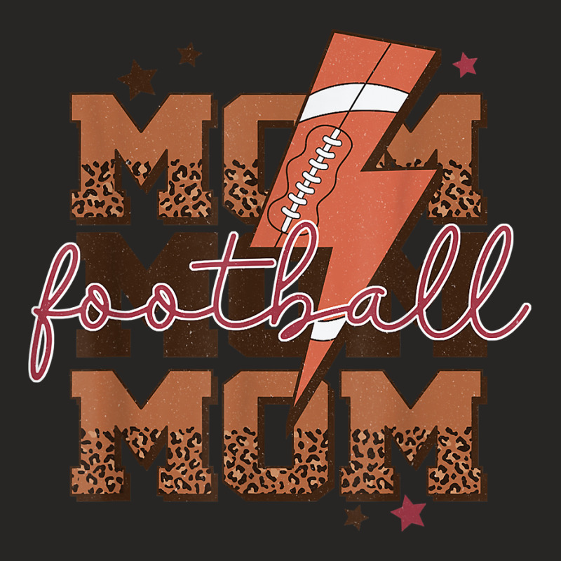 Football Mom Lightning Bolt Football Season Game Day Vibes T Shirt Ladies Fitted T-Shirt by sowleomballoucgp | Artistshot