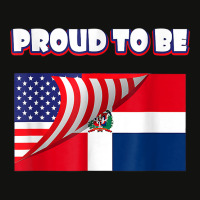 Proud To Be Dominican And American Flag July 4th T Shirt Scorecard Crop Tee | Artistshot