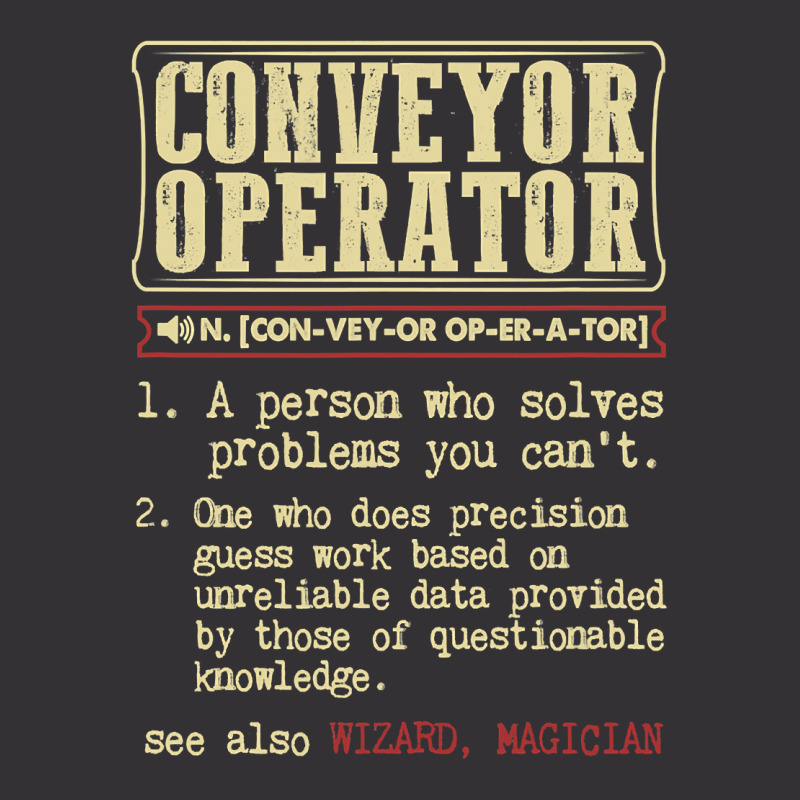 Conveyor Operator Dictionary Term T Shirt Vintage Hoodie And Short Set | Artistshot