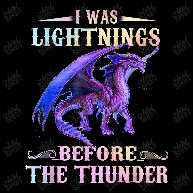 I Was Lightnings Before The Thunder Dragons Funny Gifts Boys Girls Men's 3/4 Sleeve Pajama Set | Artistshot