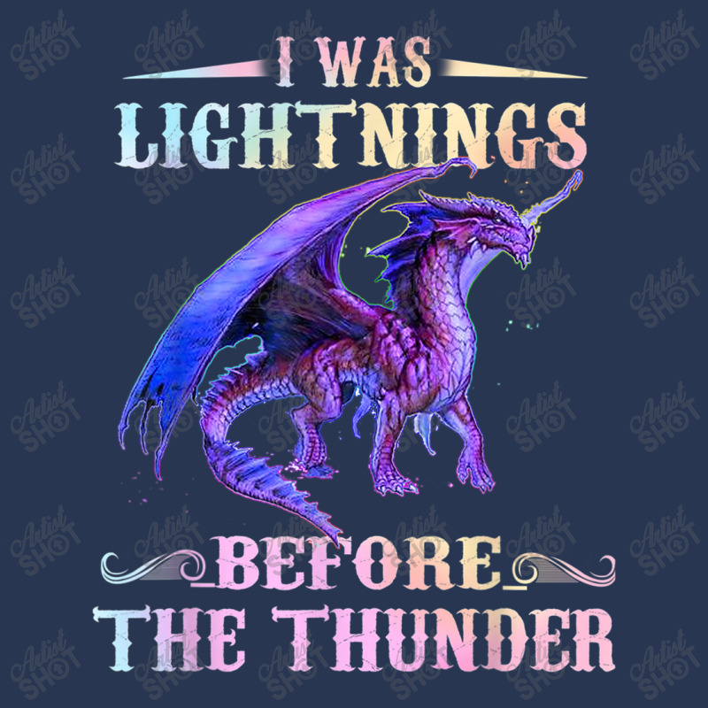 I Was Lightnings Before The Thunder Dragons Funny Gifts Boys Girls Men Denim Jacket | Artistshot