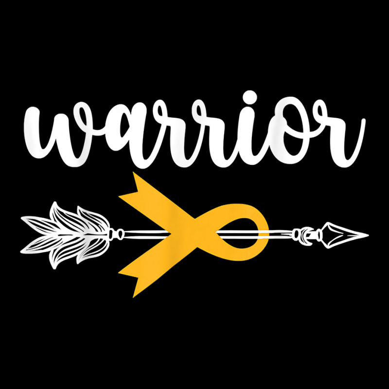 Warrior Childhood Cancer Awareness Hope Support Strong T Shirt V-neck Tee | Artistshot