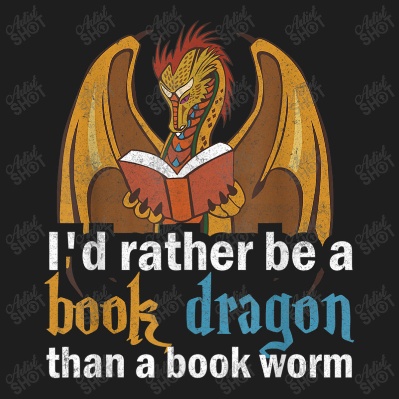 I'd Rather Be A Book Dragon Than A Book Worm Retro Classic T-shirt by HailieDesign | Artistshot