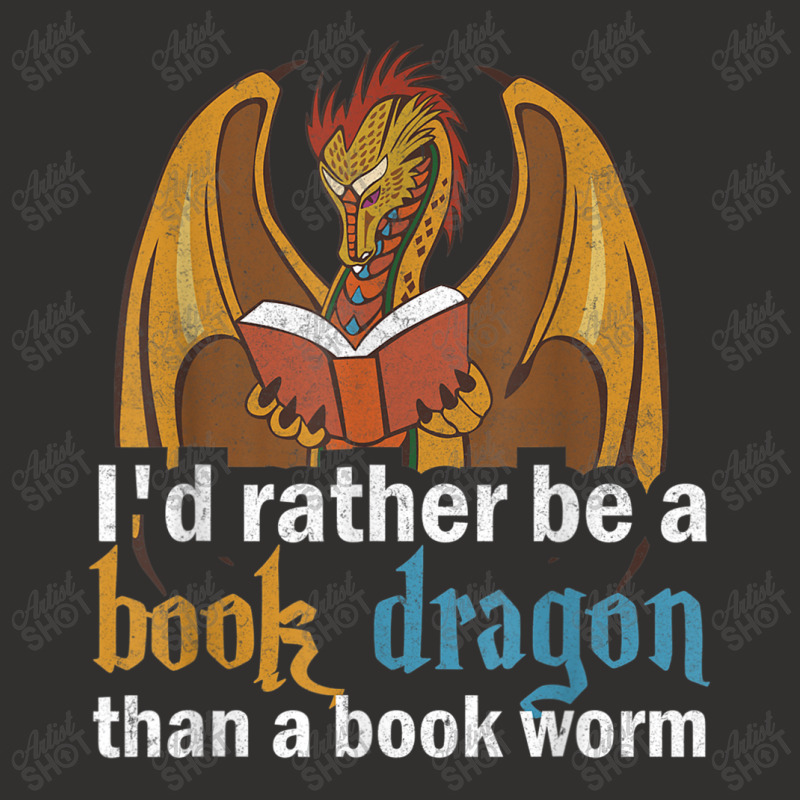 I'd Rather Be A Book Dragon Than A Book Worm Retro Champion Hoodie by HailieDesign | Artistshot