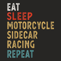 Eat Sleep Motorcycle Sidecar Racing Repeat Funny Player Gift T Shirt Ladies Fitted T-shirt | Artistshot