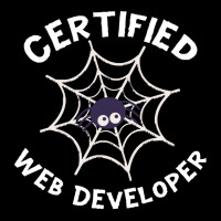 Halloween T  Shirt Certified Web Developer Halloween Spider In Web Tec V-neck Tee | Artistshot