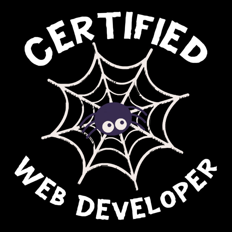 Halloween T  Shirt Certified Web Developer Halloween Spider In Web Tec V-Neck Tee by improbablerecent | Artistshot