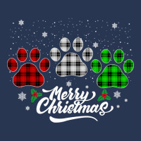 Merry Christmas Buffalo Plaid Shirt Red White Green Dog Paws Long Slee Men Denim Jacket | Artistshot