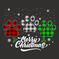 Merry Christmas Buffalo Plaid Shirt Red White Green Dog Paws Long Slee Champion Hoodie | Artistshot