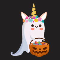 Unicorn Ghost Halloween T  Shirt Cute Unicorn Ghost Pumpkin Halloween T-shirt | Artistshot